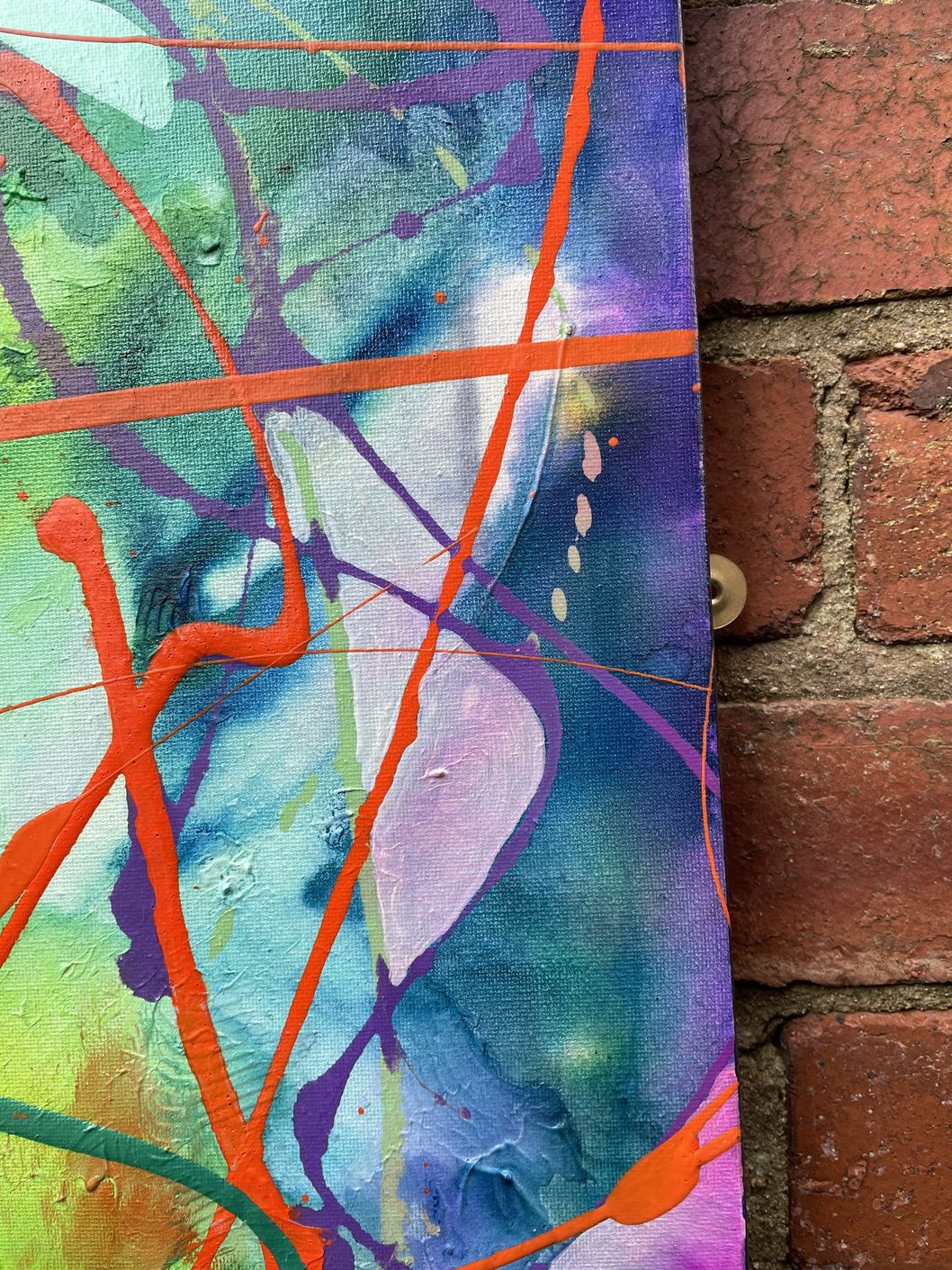 Close up of Abstract Art Gently