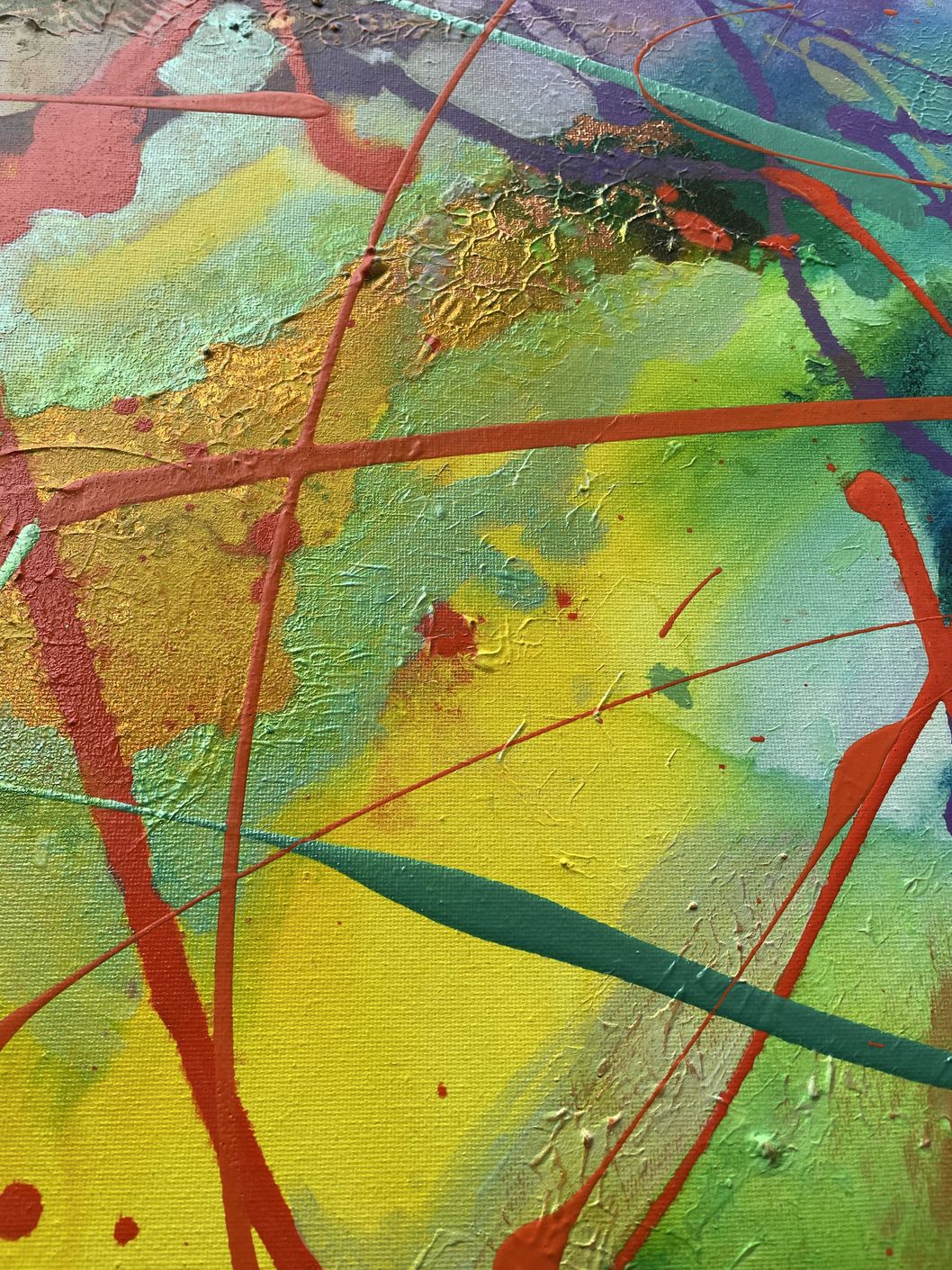 Close up of Abstract Art Gently