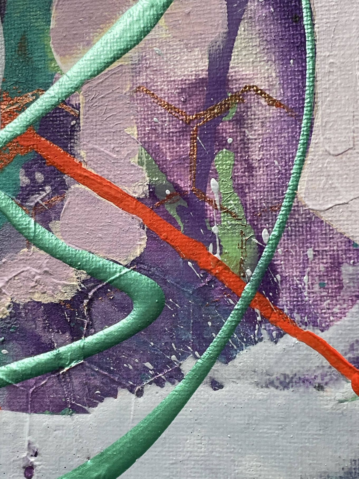 Close up of Abstract Art