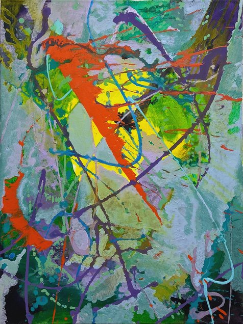 Image of Abstract Painting Separation